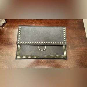 Black & Gold Studded Clutch